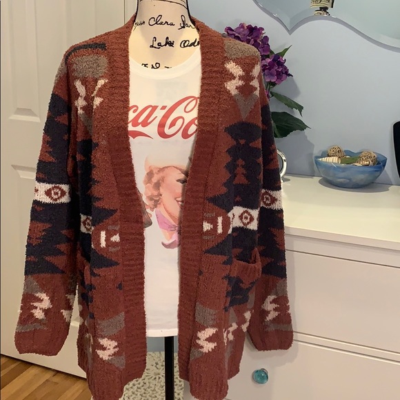 🔥4th Restock Reg/ + Size Aztec Print Cardigan - Picture 7 of 9